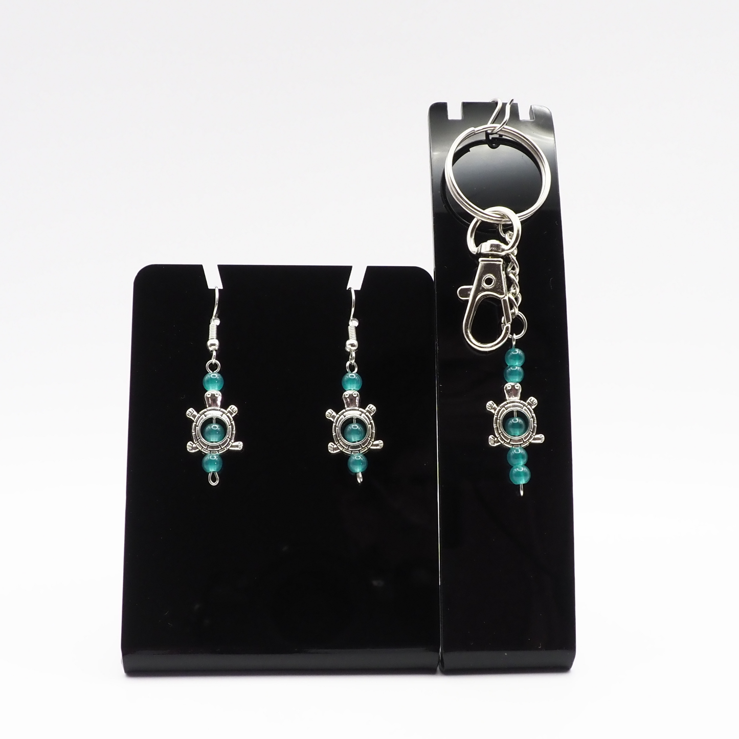 Turtle Keyring and Earring Set