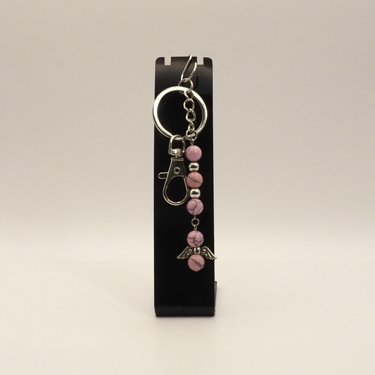 Crystal Stone Angel Keychain