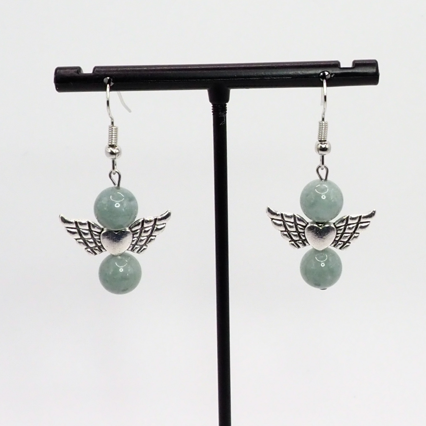 Jade Angel Earrings