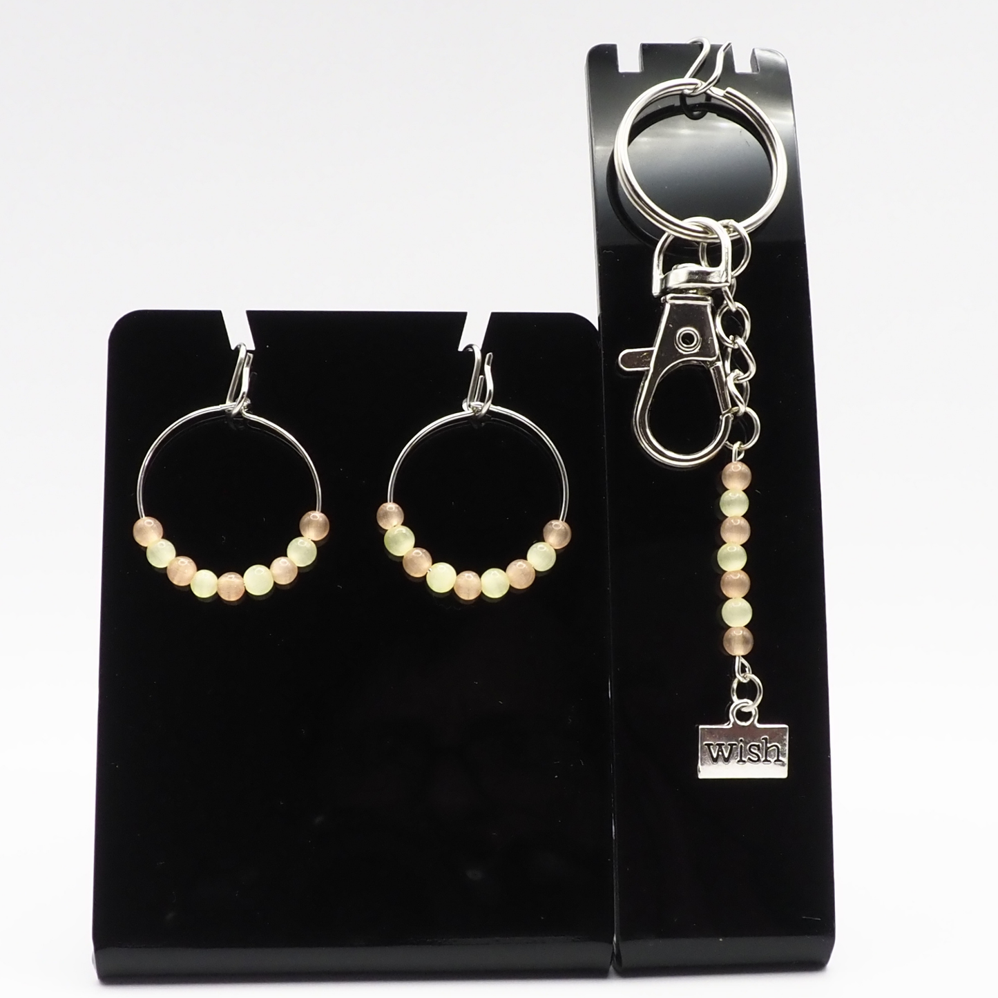 Wish Keyring and Earring set