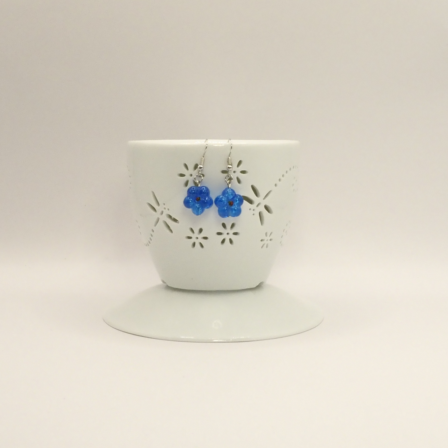 Delicate Glass Bloom Earrings