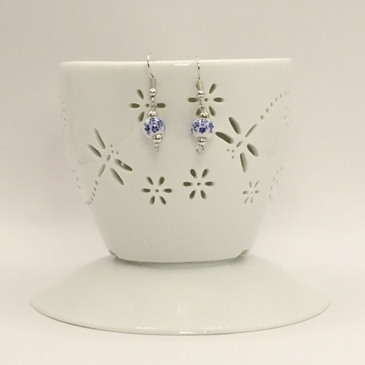 Porcelain Floral Earrings