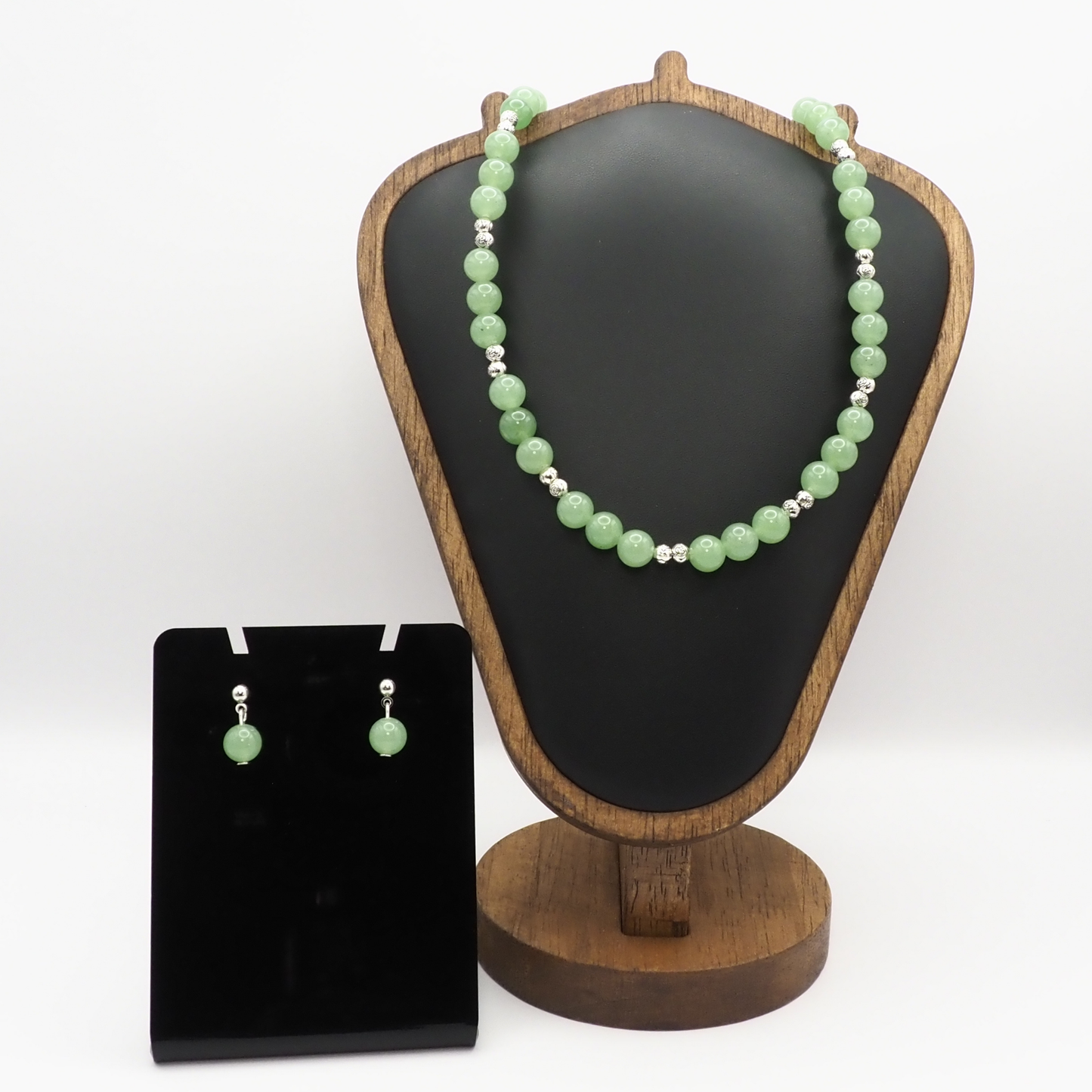 Green Aventurine Necklace and Earring Set