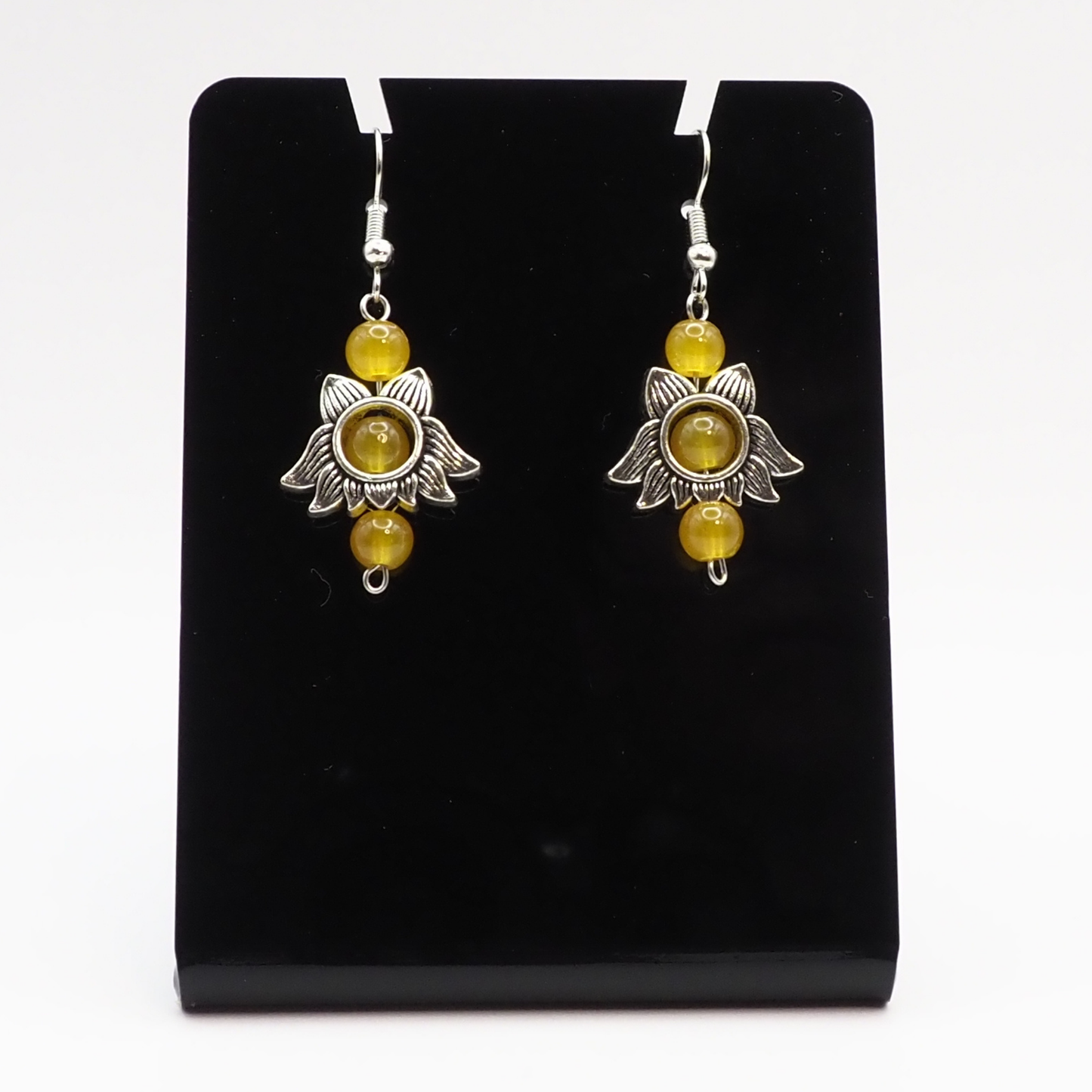 Golden Sunflower Earrings