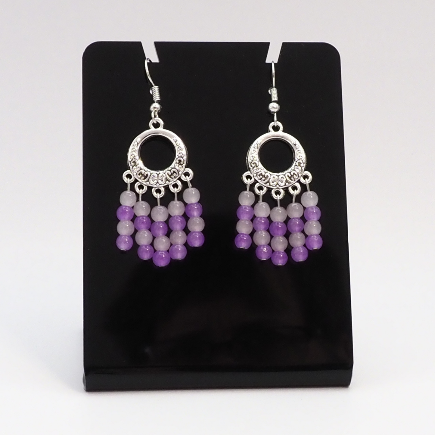 Serene Lavender Chandelier Earrings
