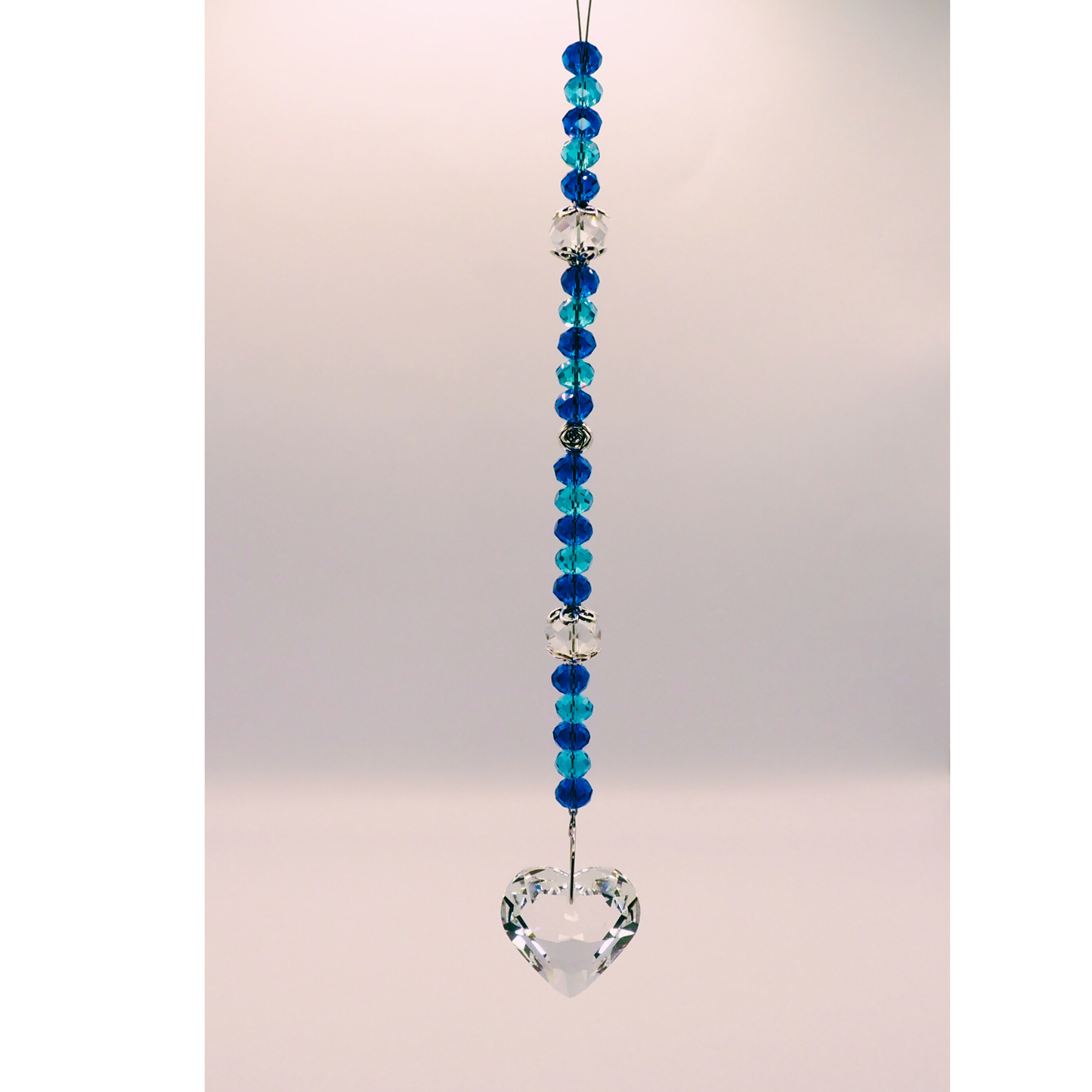 Blue Heart Suncatcher
