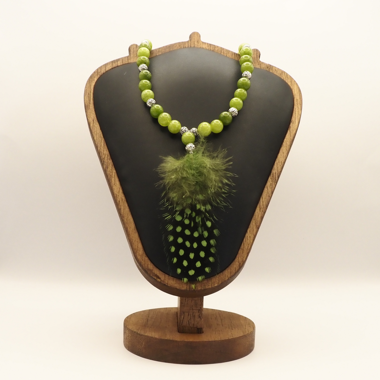 Peridot Feather Necklace