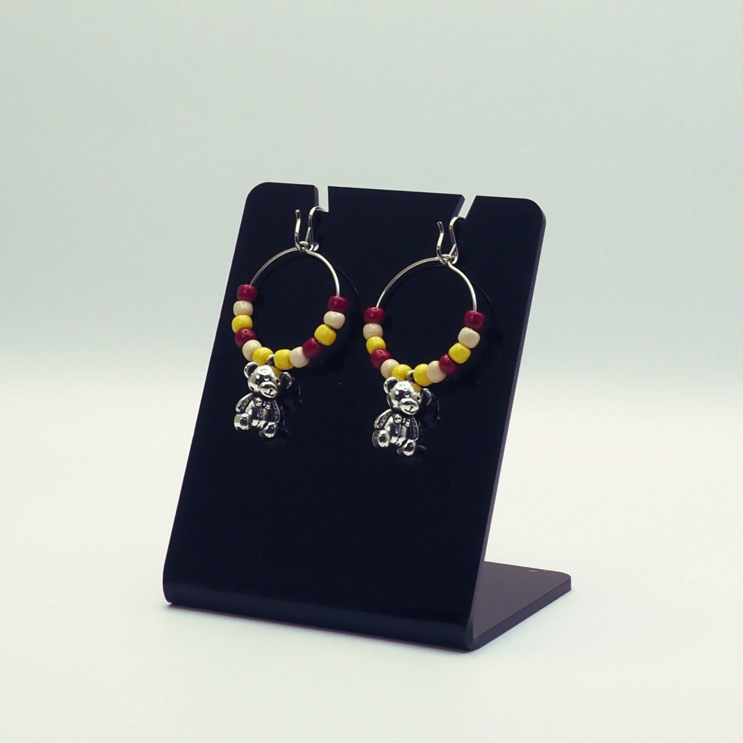 Teddybear Hoop Earrings