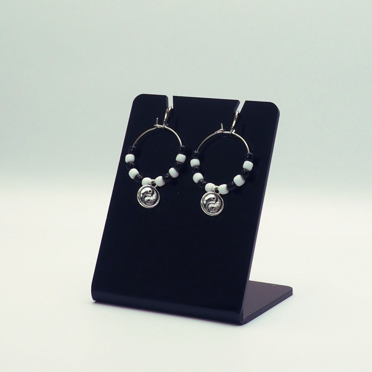 Harmonious Yin Yang Hoop Earrings