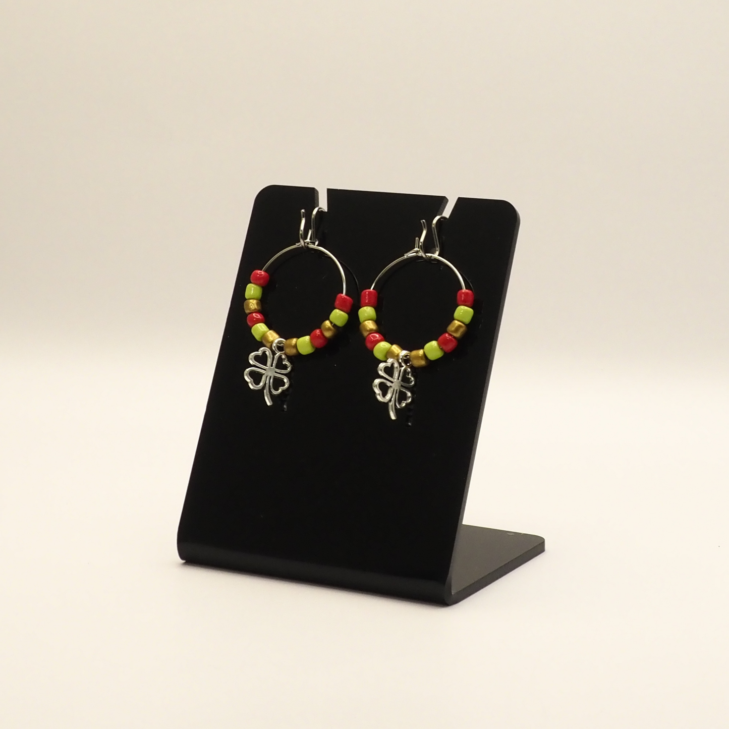 Unique Clover Hoop Earrings