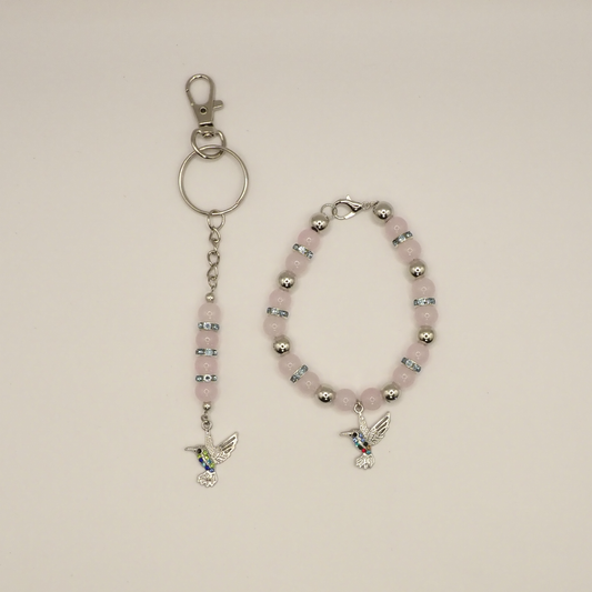 Charming Bird Bracelet & Keyring Sets