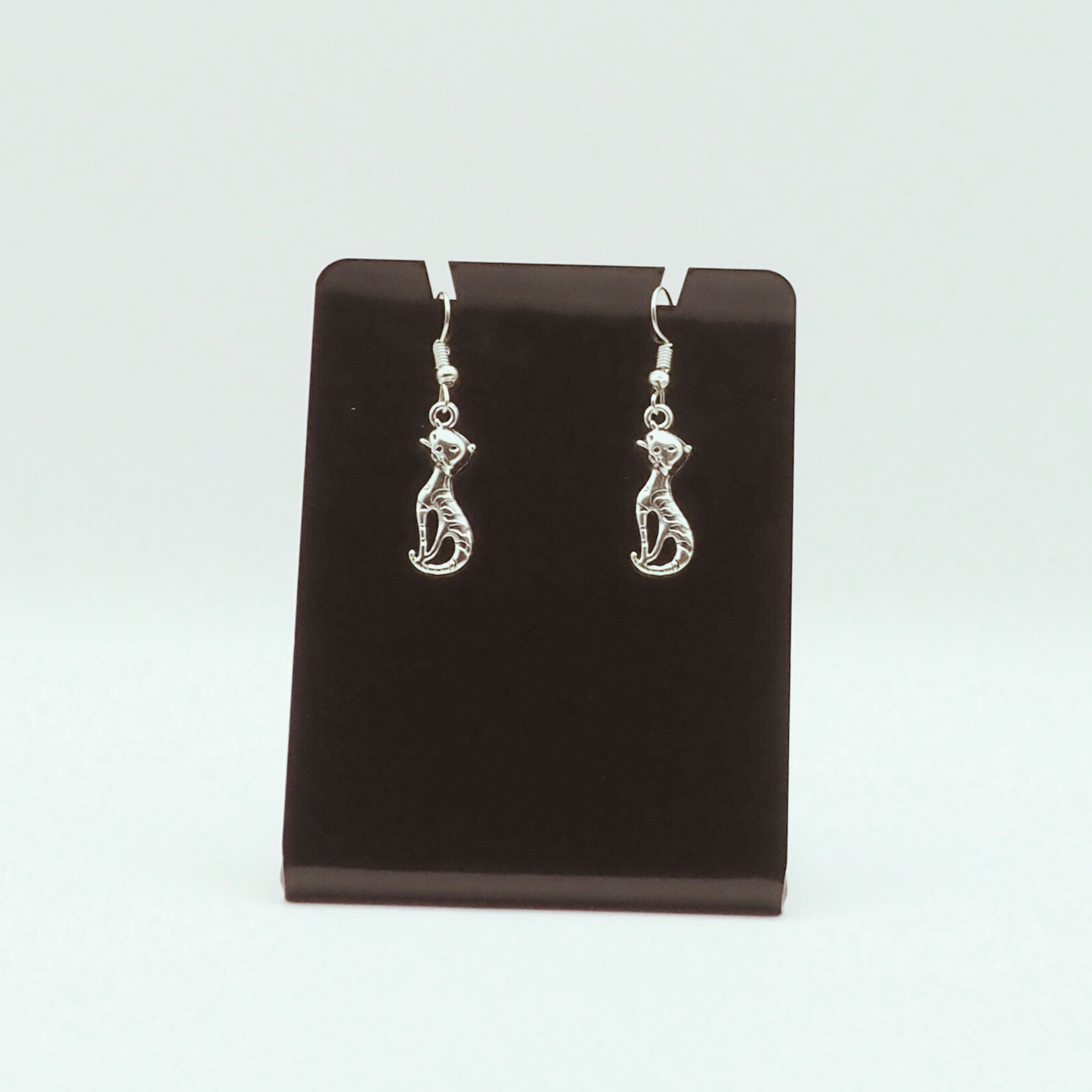 Striped Cat Earrings