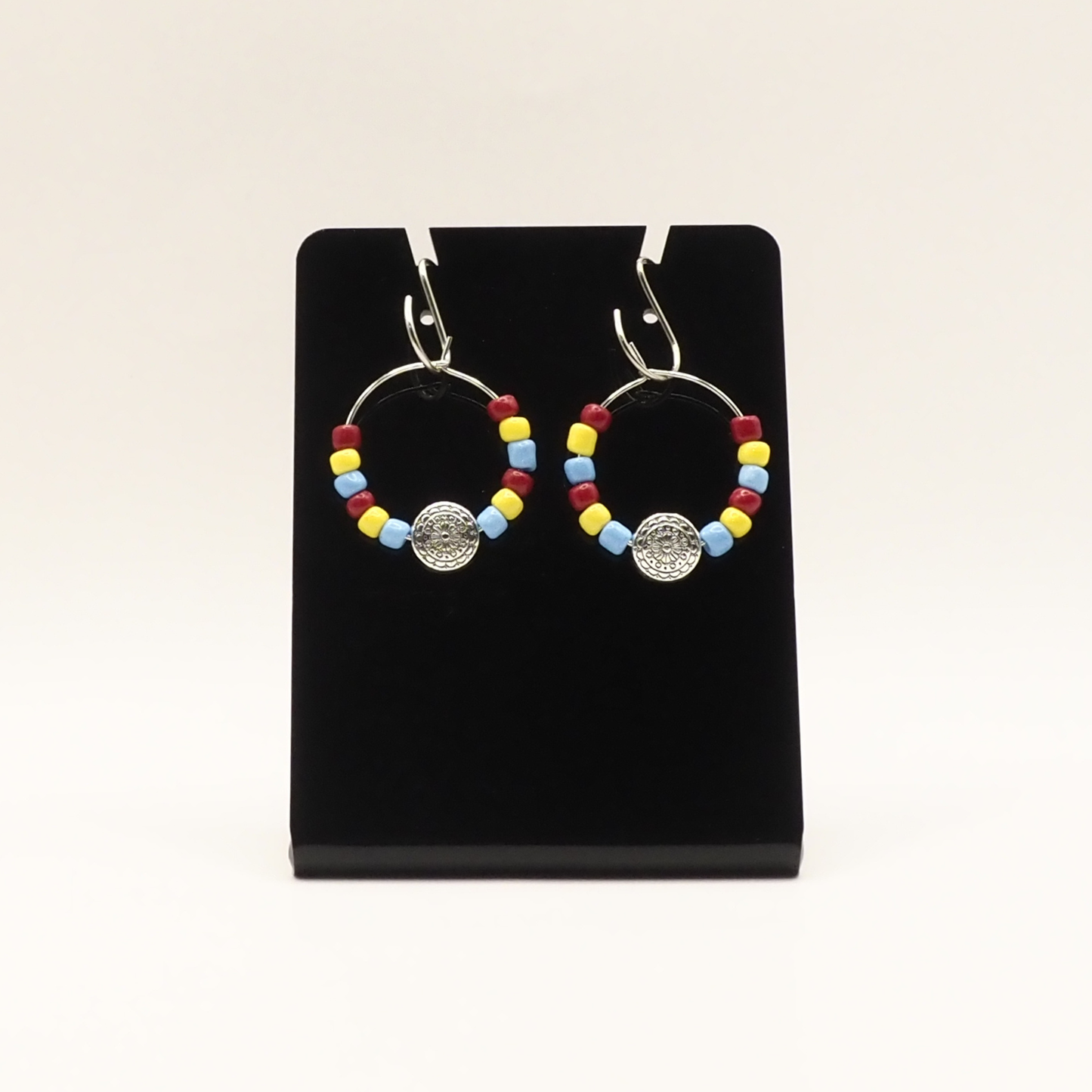 Mandala Hoop Earrings