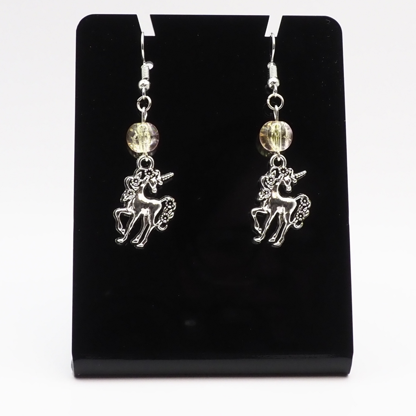 Golden Glow Unicorn Earrings