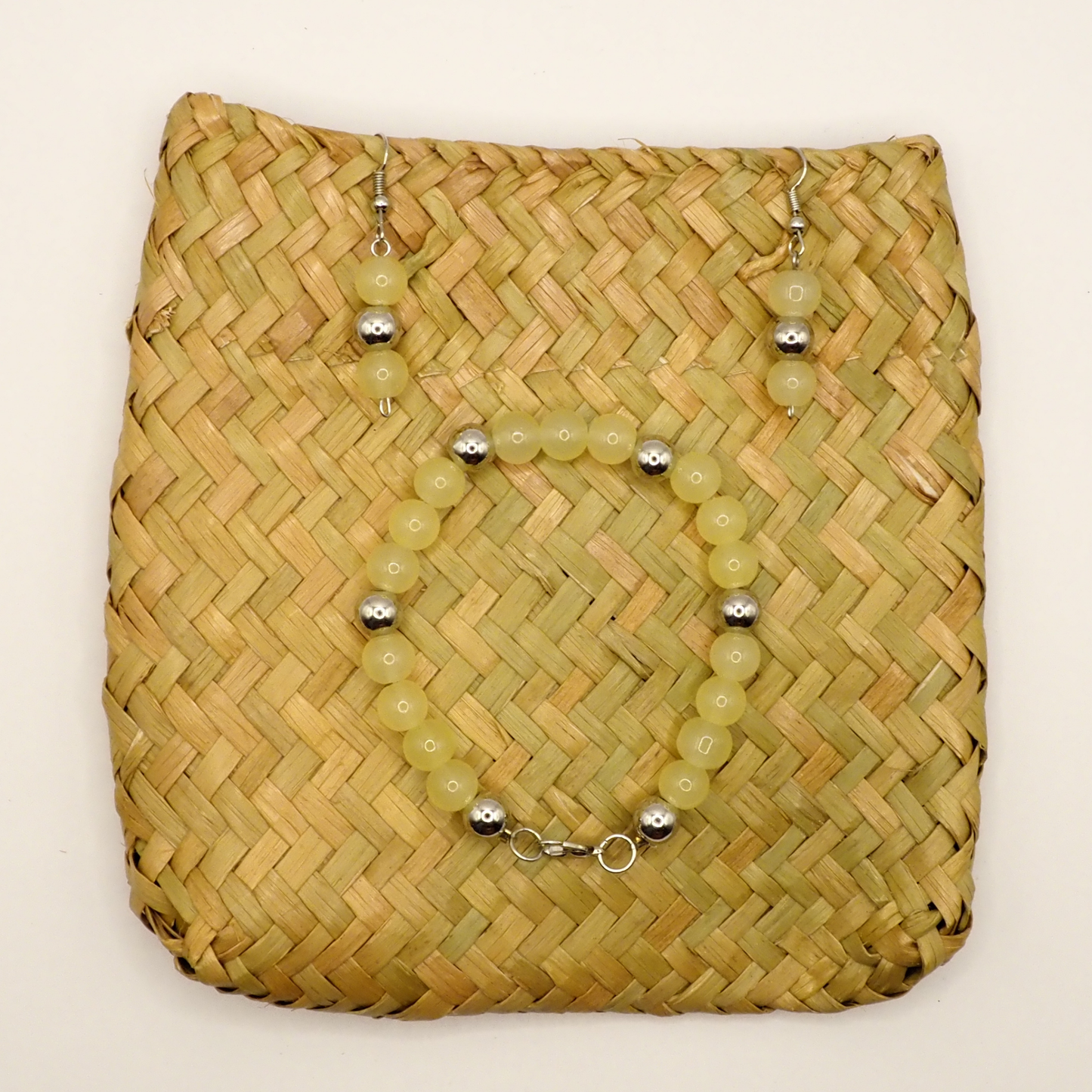 Soft Yellow Bracelet & Earring Set