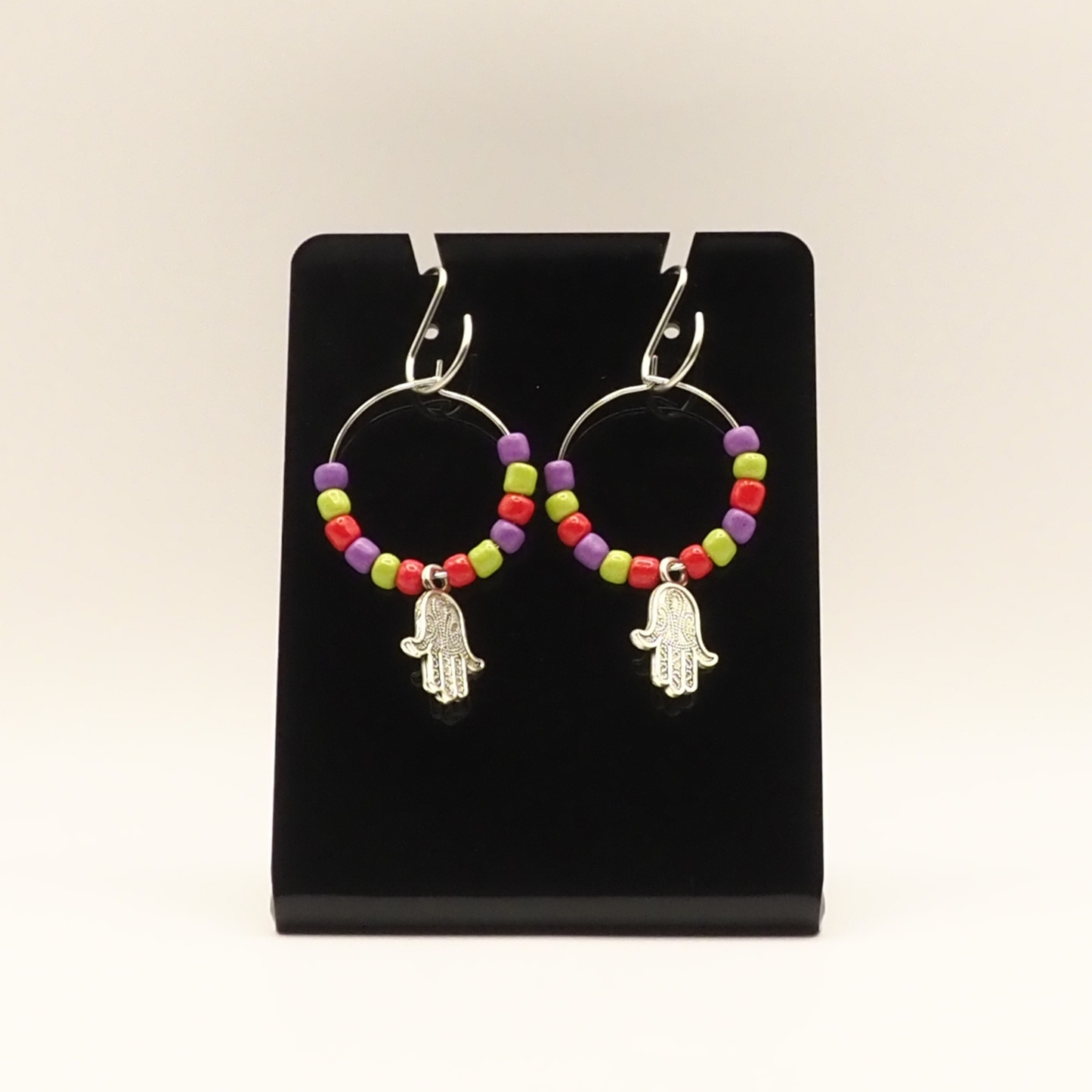 Hamsa Hoop Earrings