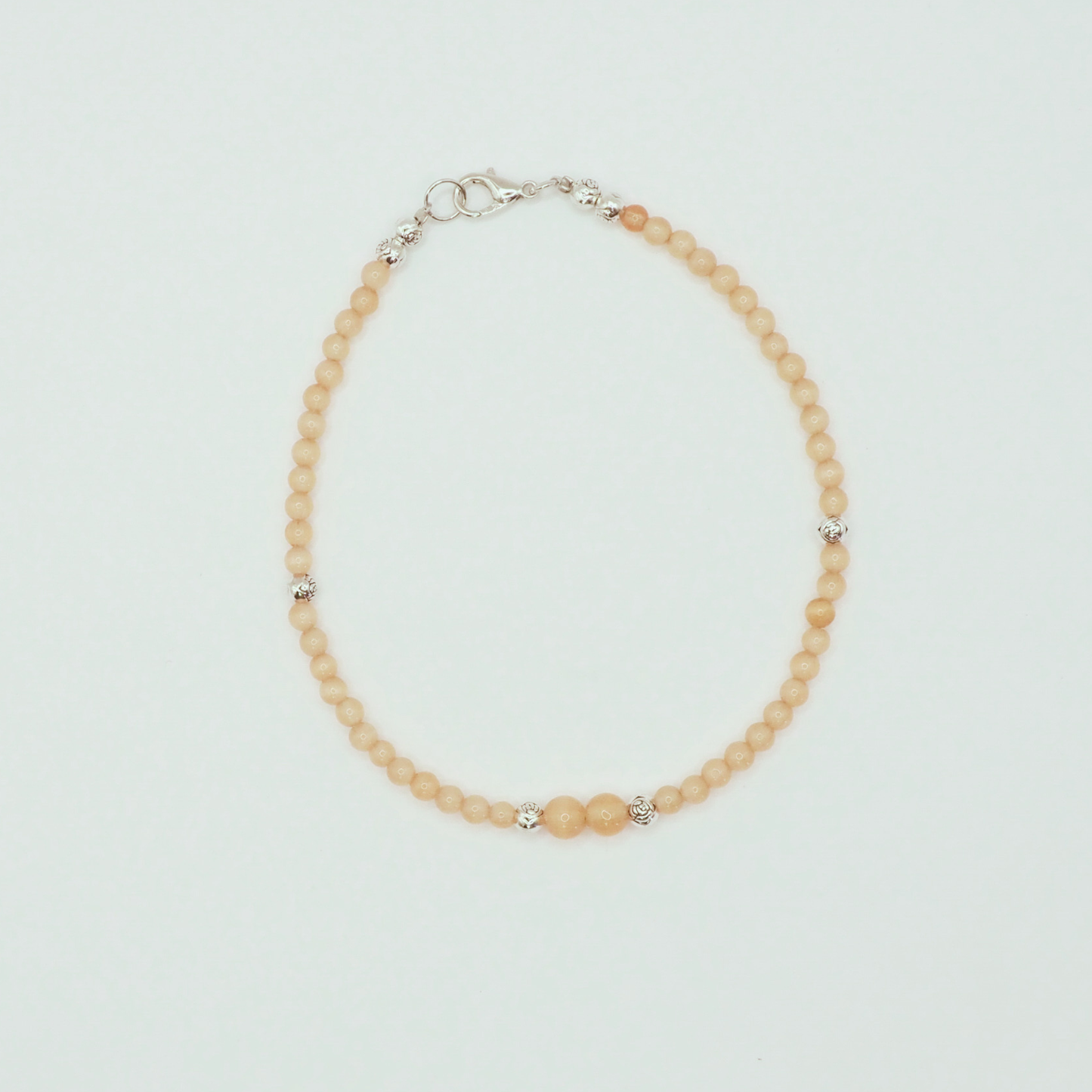 Orange Cats Eye Anklet
