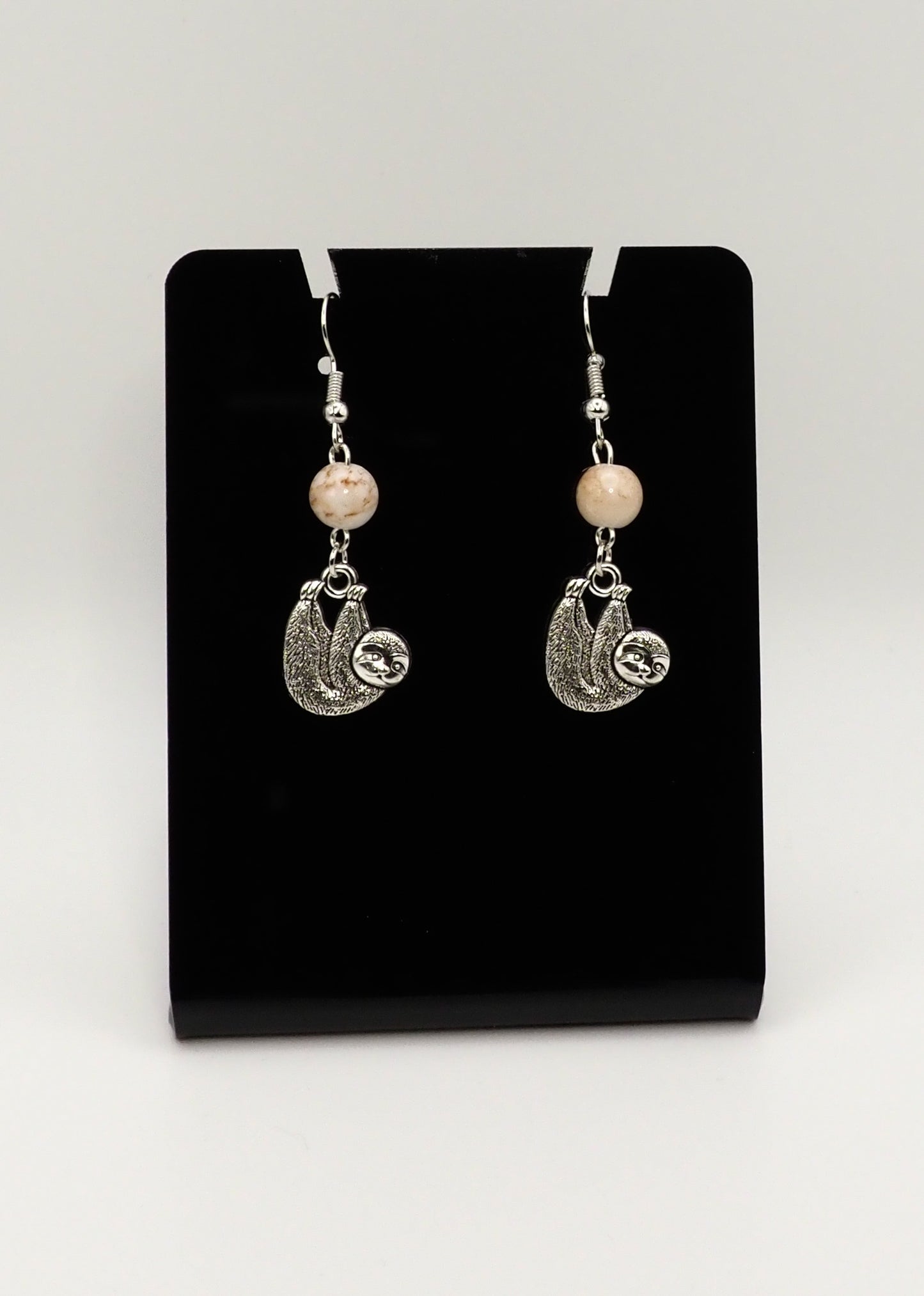 Glass Sloth Earrings