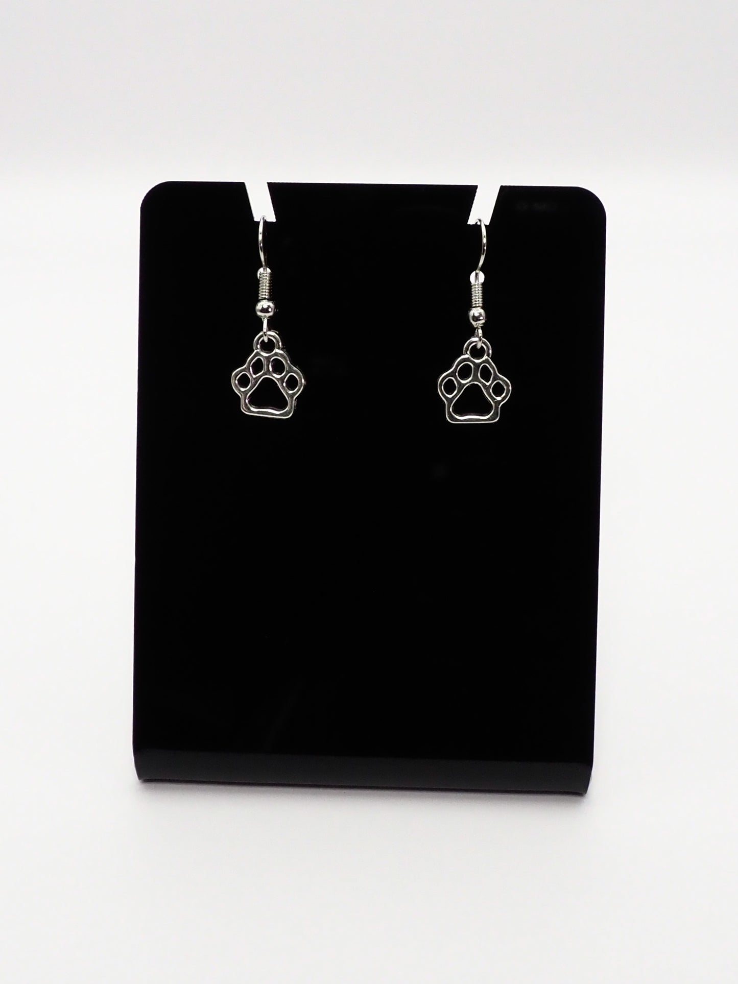 Outline Paw Earrings