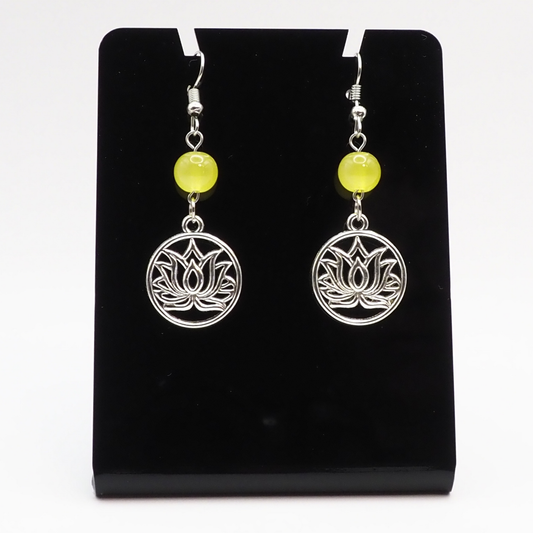 Lotus Drop Earrings