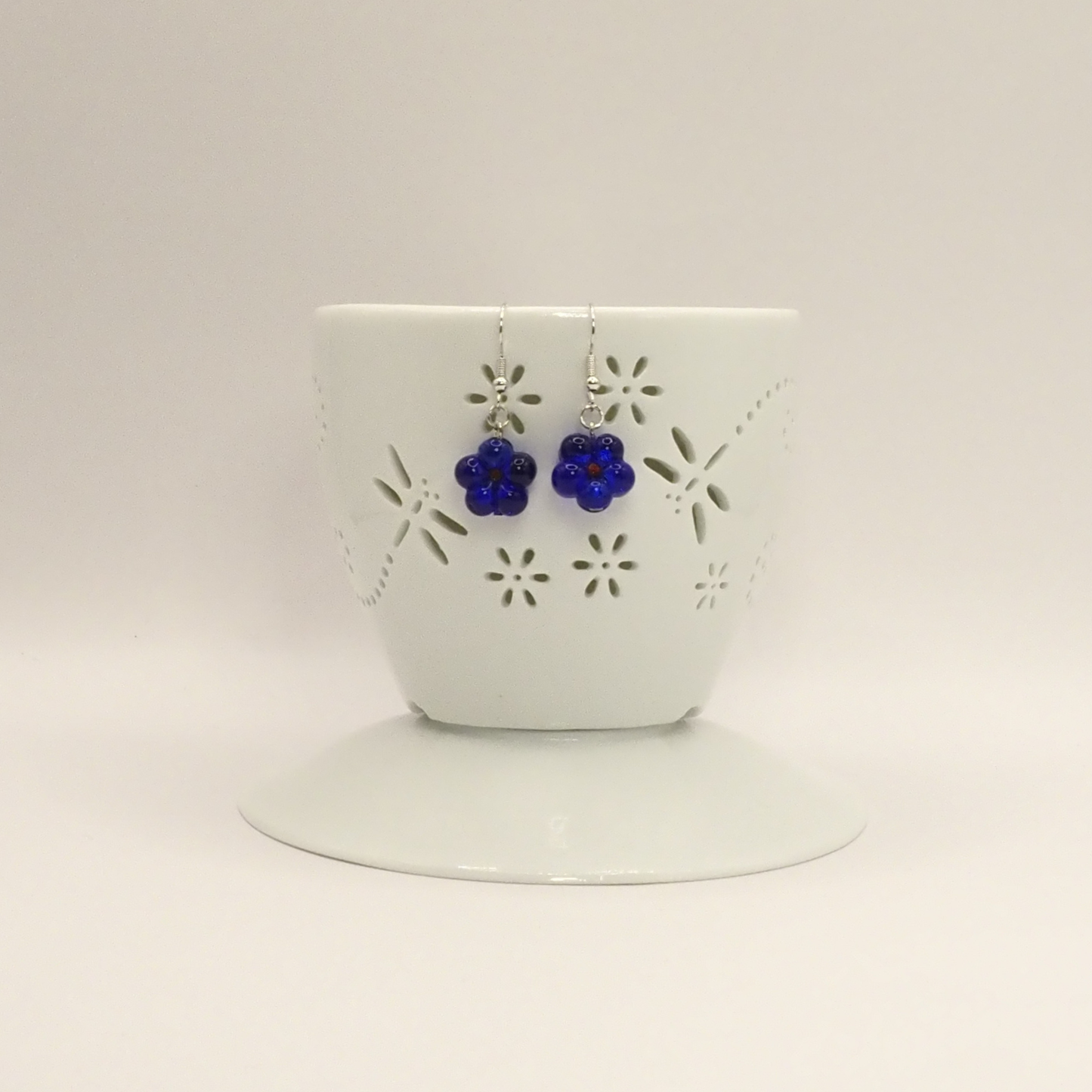 Delicate Glass Bloom Earrings