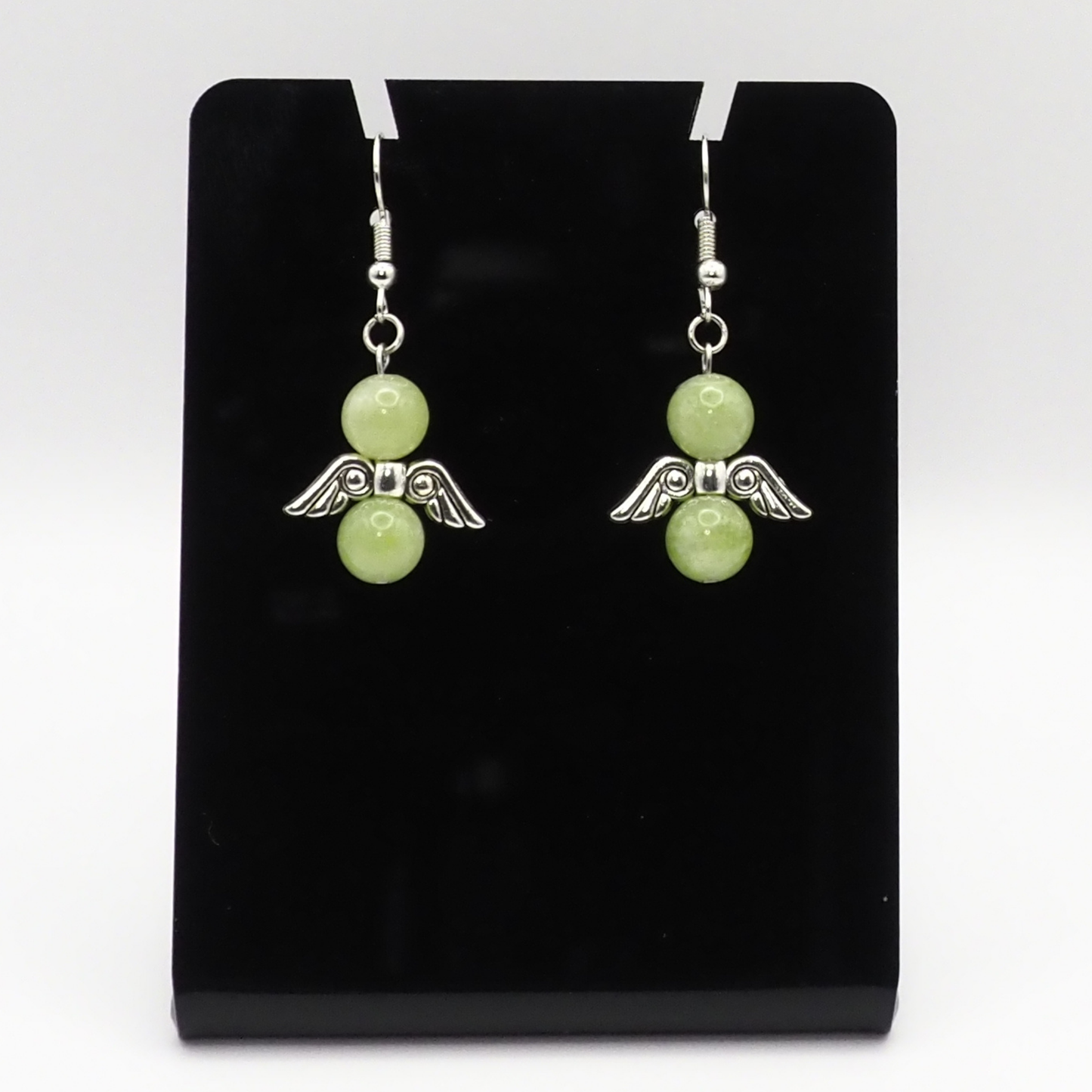 Peridot Angel Earrings