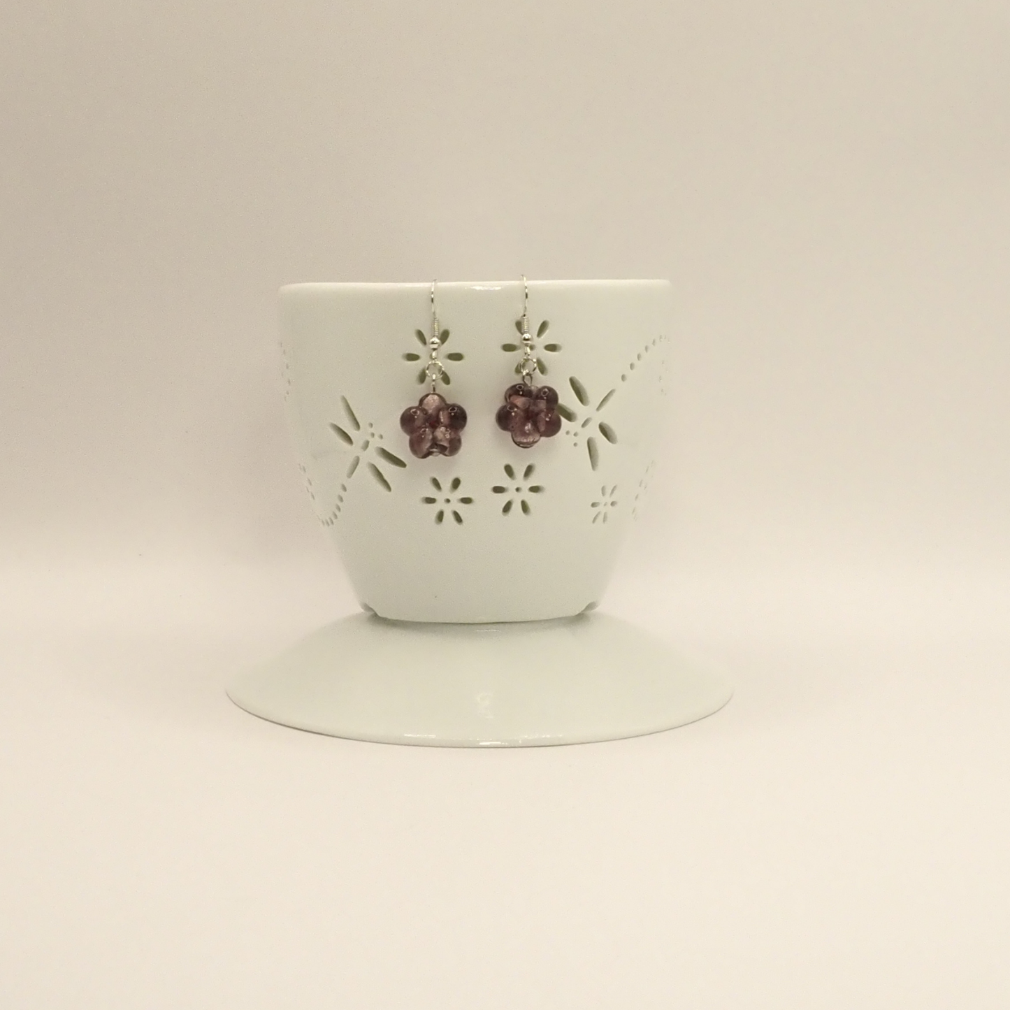 Delicate Glass Bloom Earrings