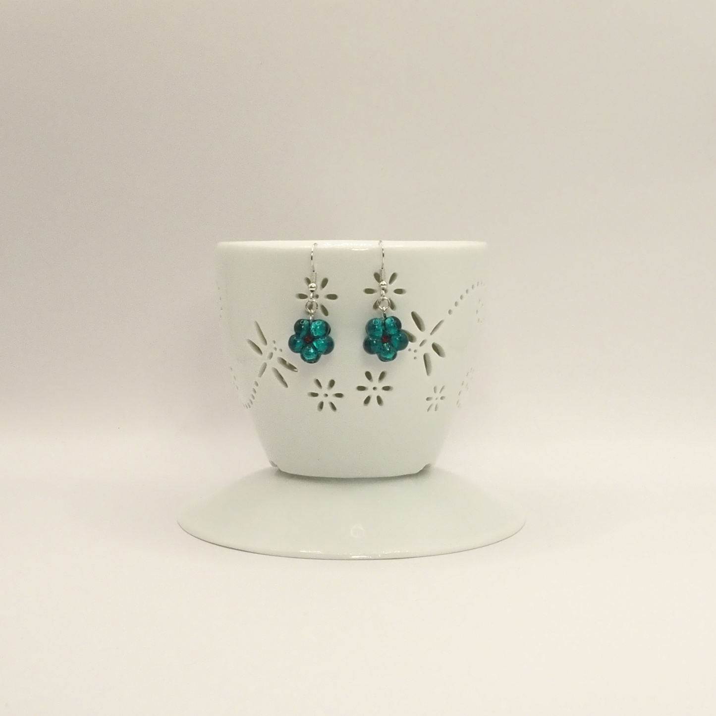 Delicate Glass Bloom Earrings