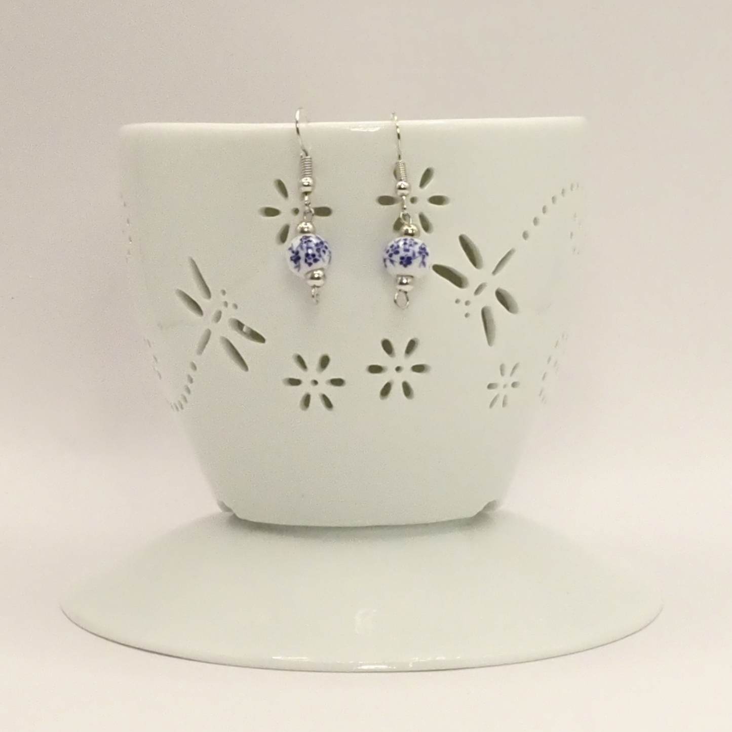 Porcelain Floral Earrings