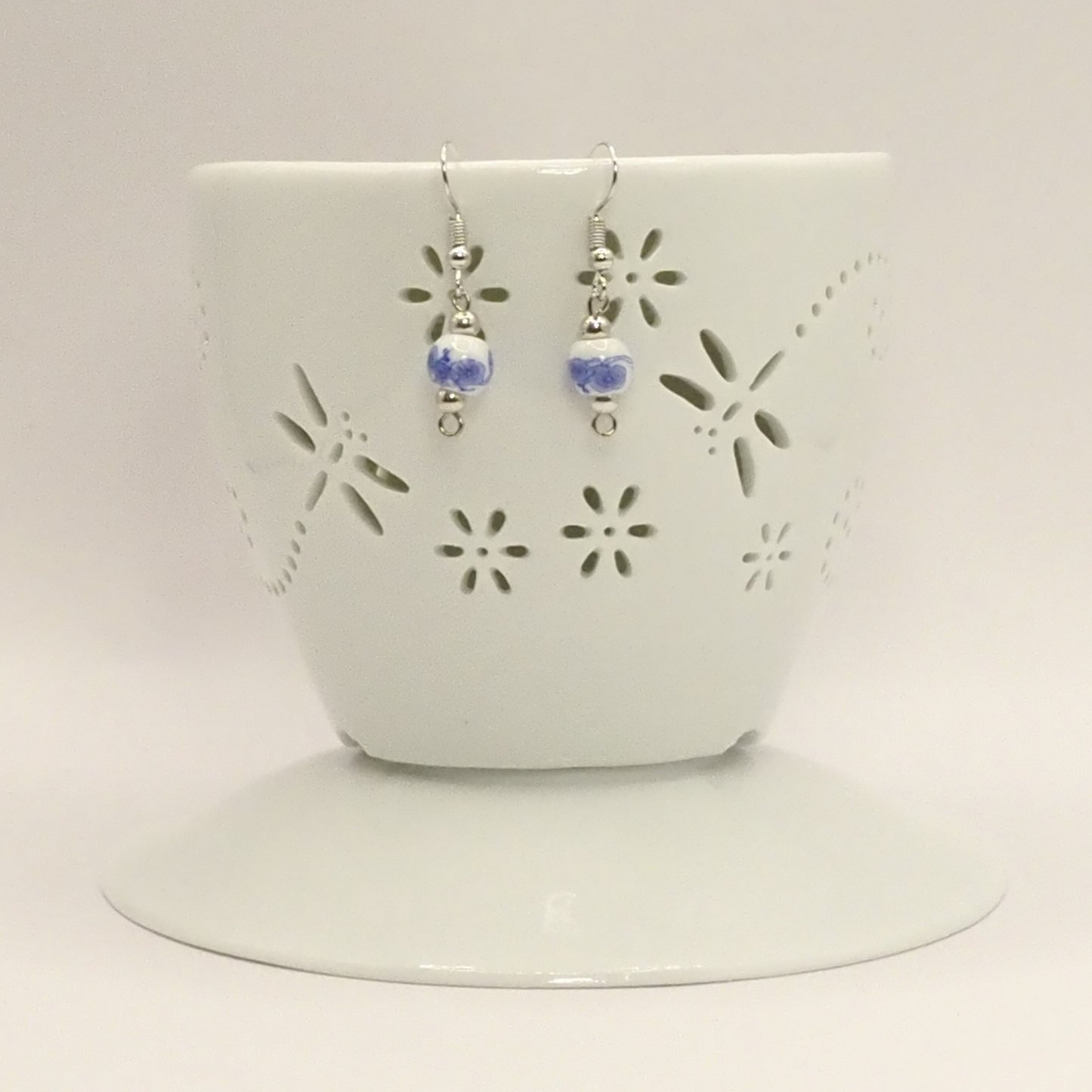 Porcelain Floral Earrings