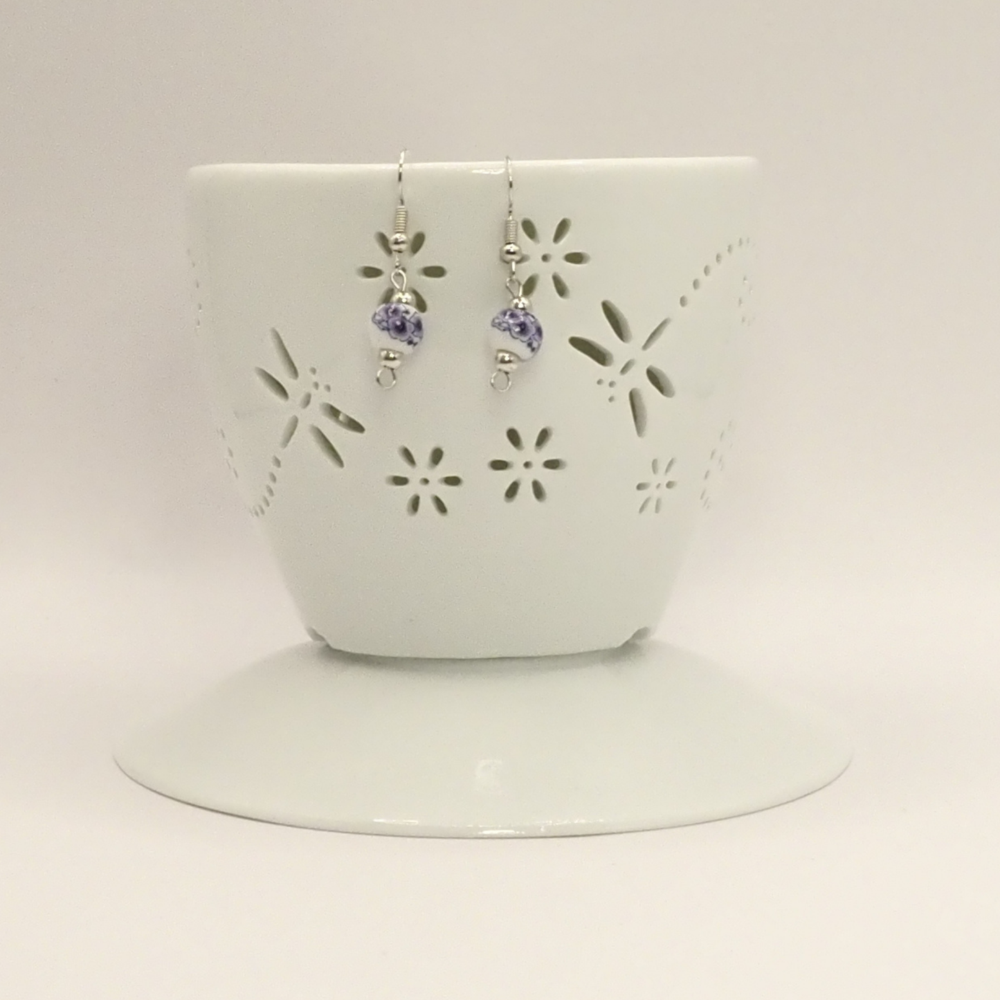 Porcelain Floral Earrings