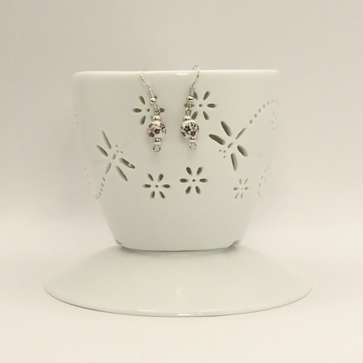 Porcelain Floral Earrings