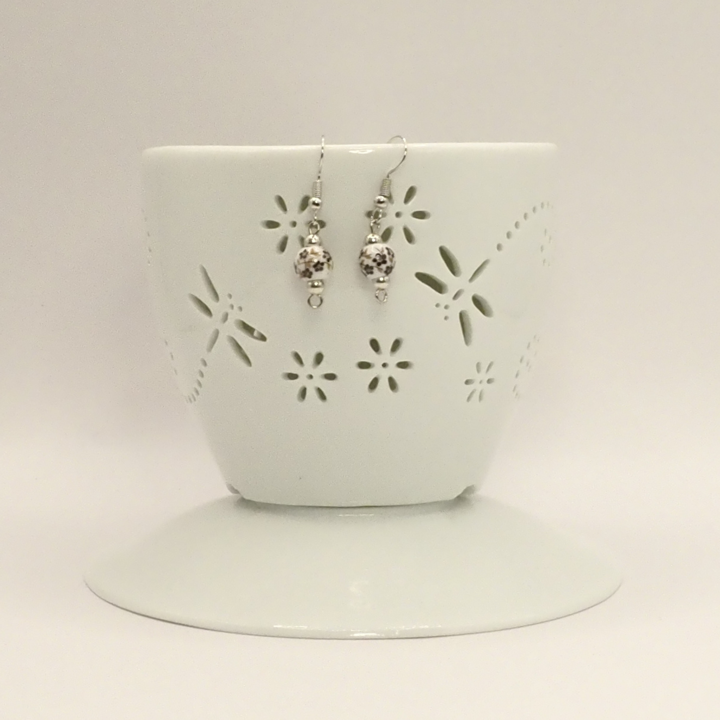Porcelain Floral Earrings