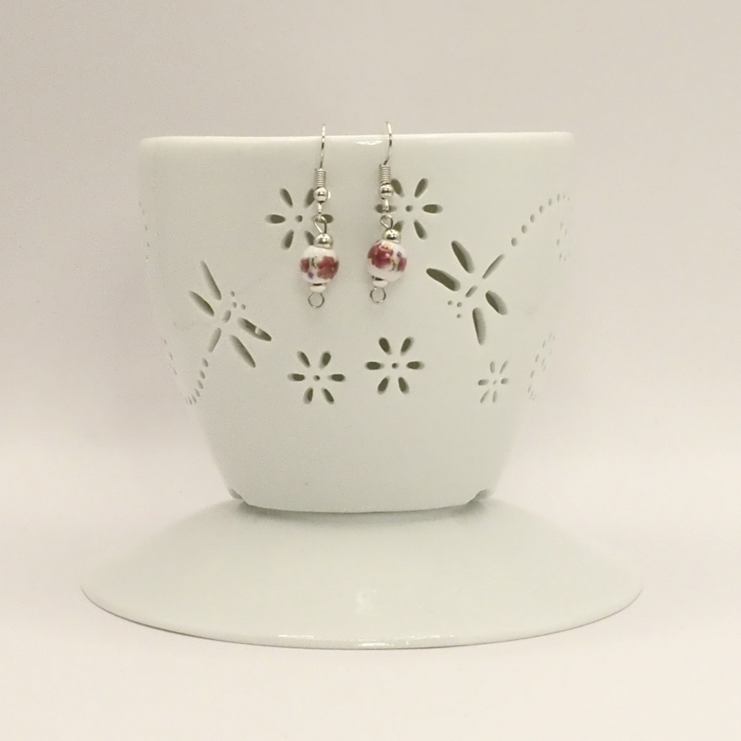 Porcelain Floral Earrings