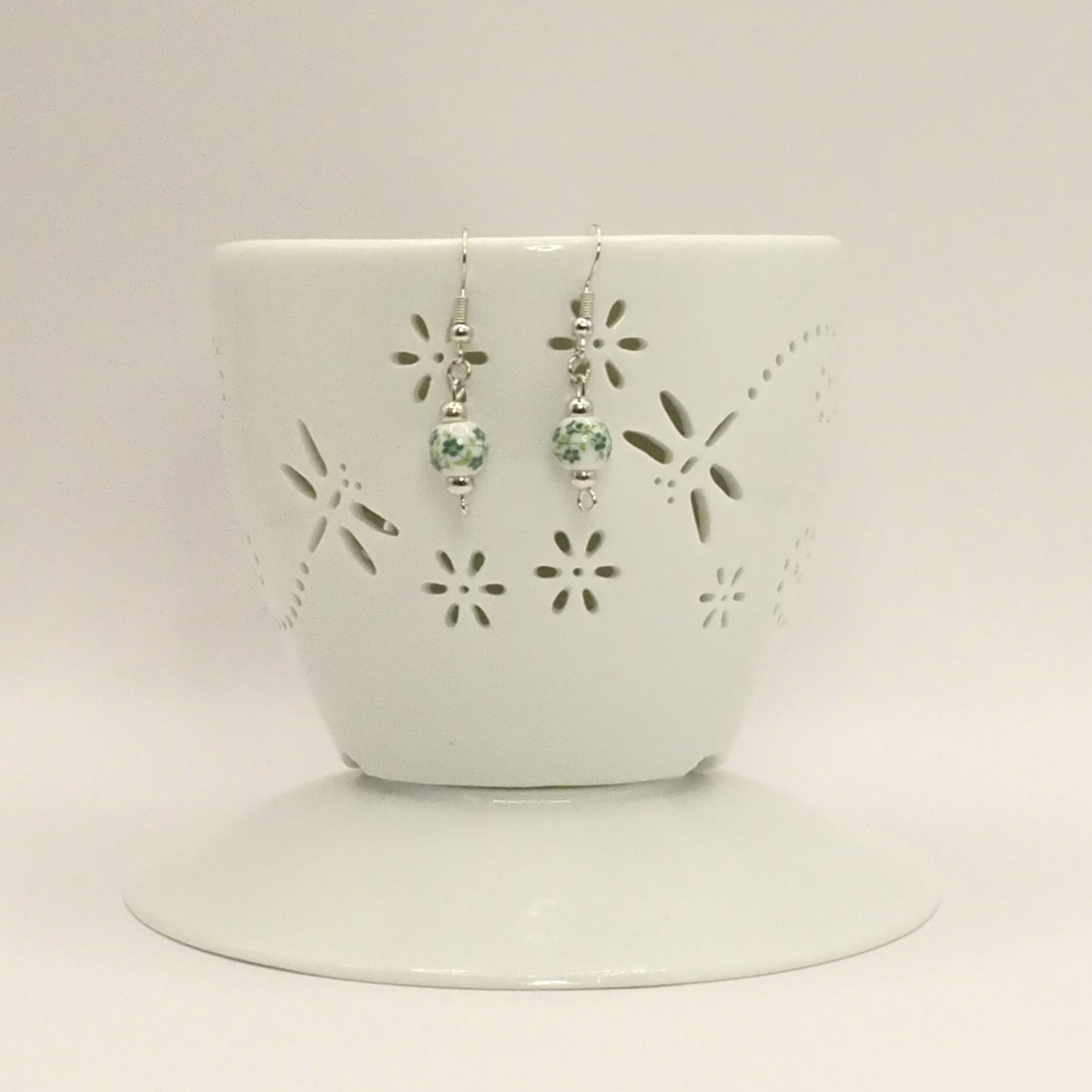 Porcelain Floral Earrings