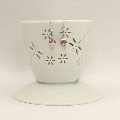 Porcelain Floral Earrings