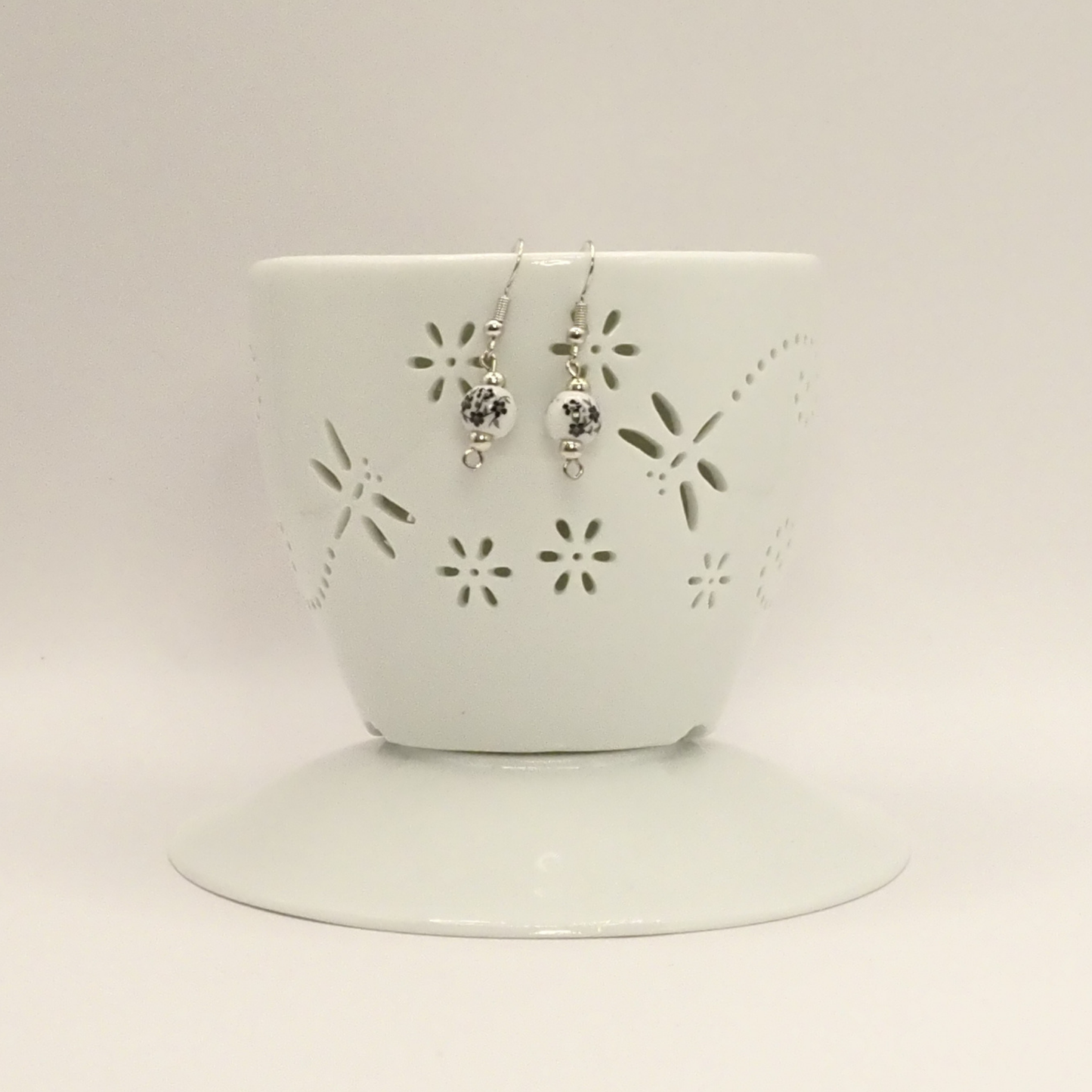 Porcelain Floral Earrings