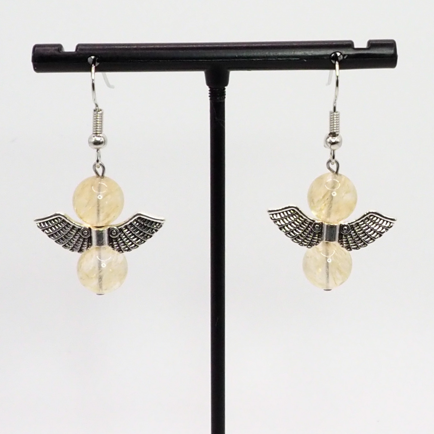 Citrine Angel Earrings