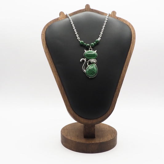Stone Cat Necklace