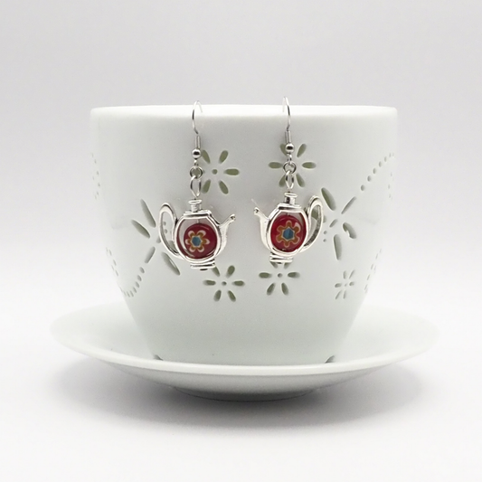 Playful Teapot Earrings