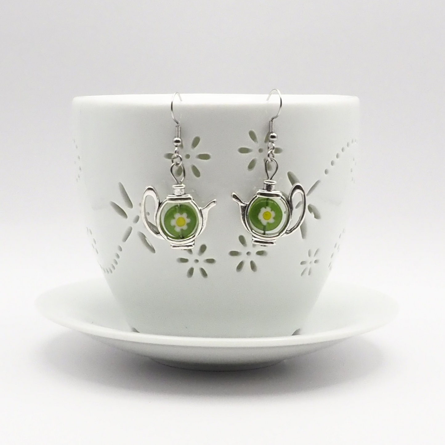 Playful Teapot Earrings