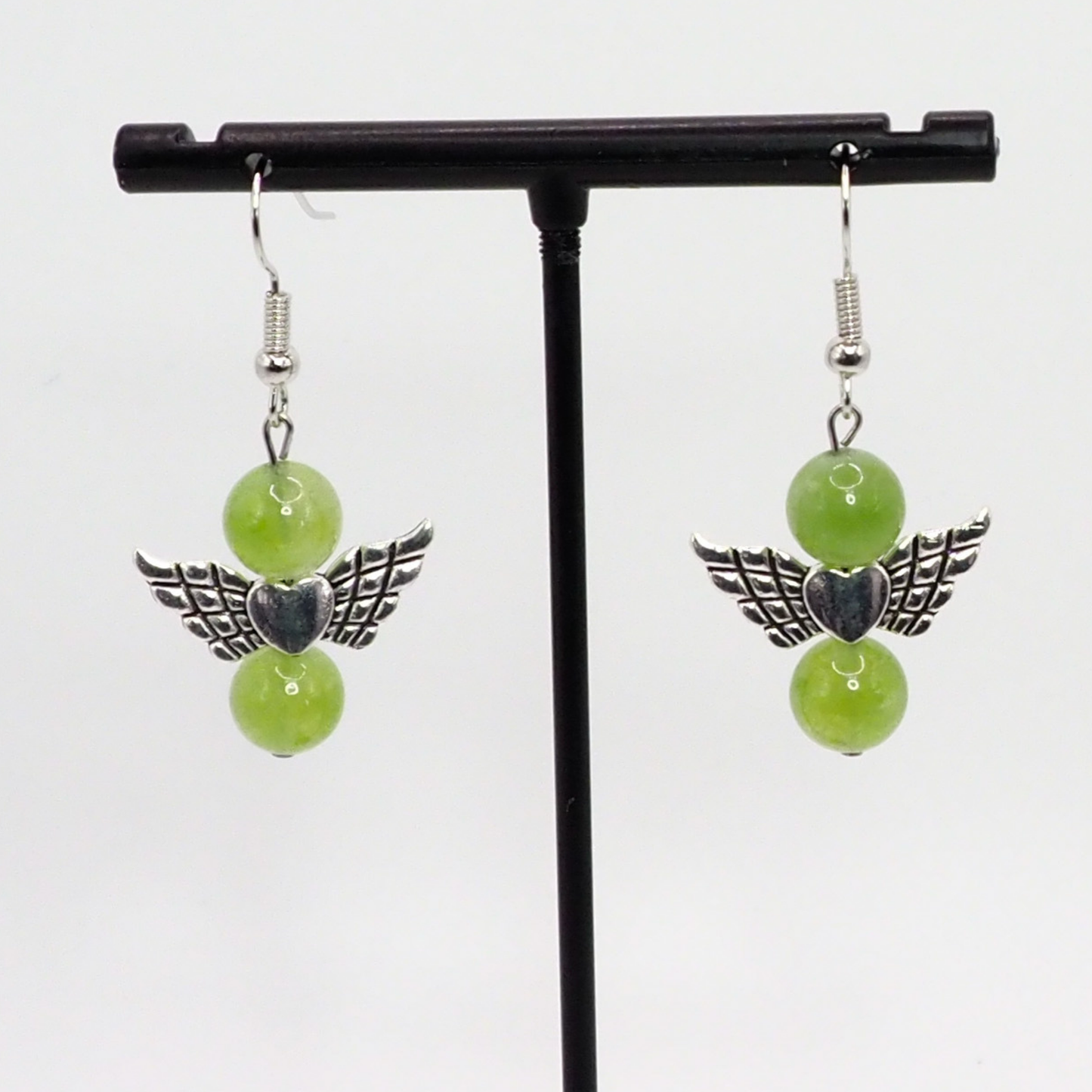 Peridot Angel Earrings