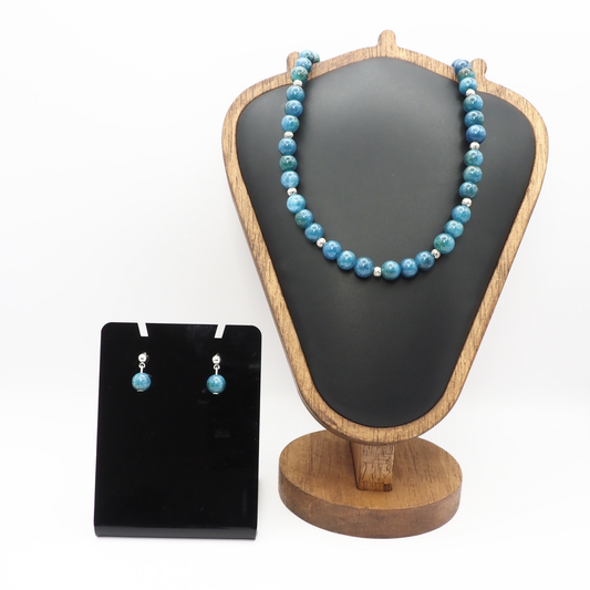 Apatite Necklace and Earring Set