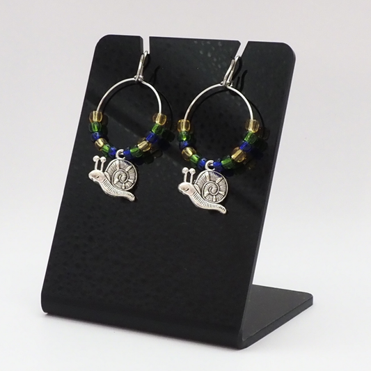 Snail Hoop Earrings