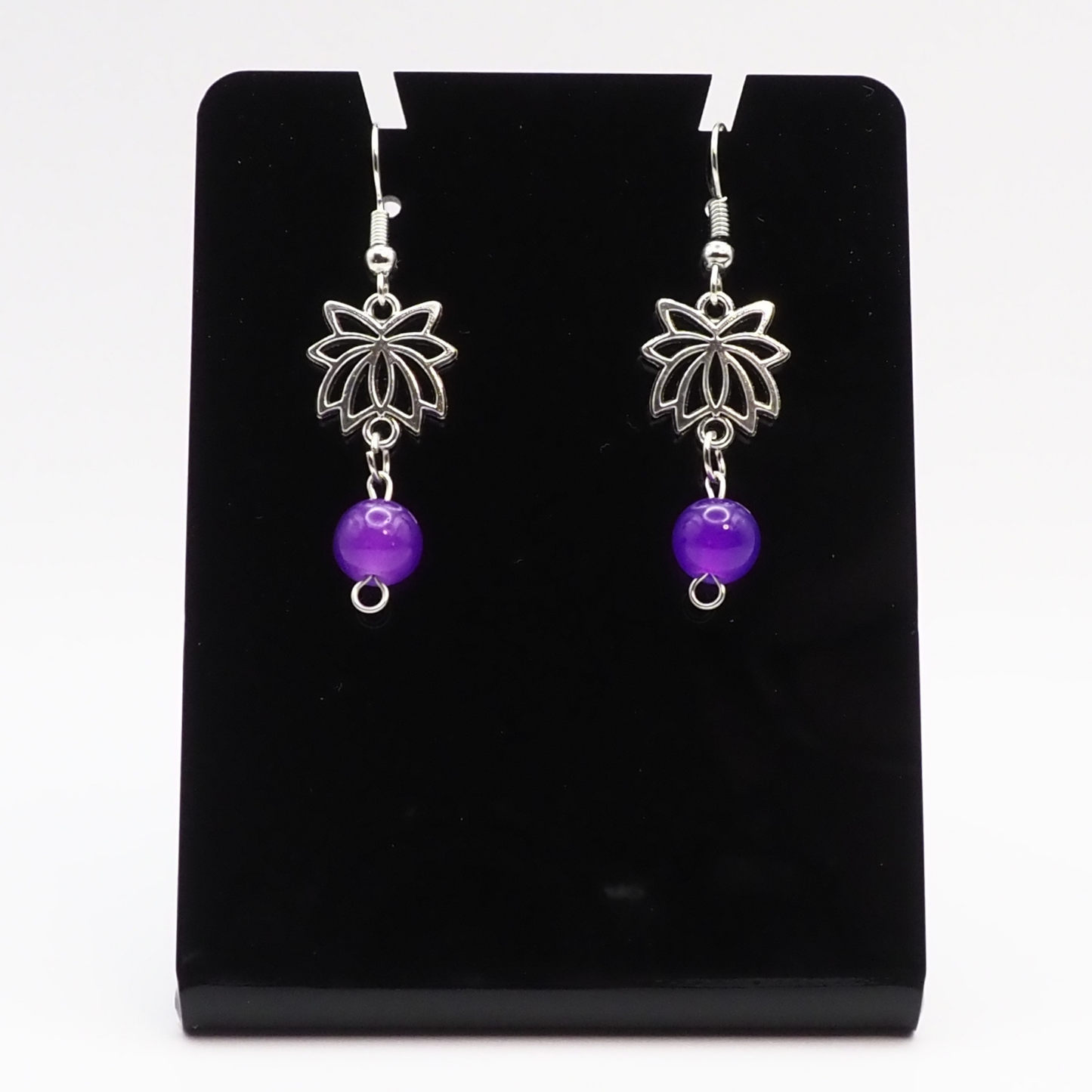 Detailed Lotus Earrings