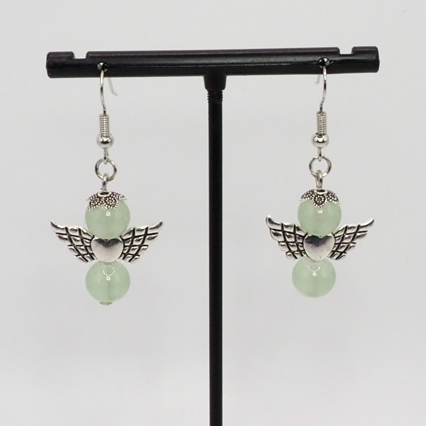 Jadeite Angel Earrings