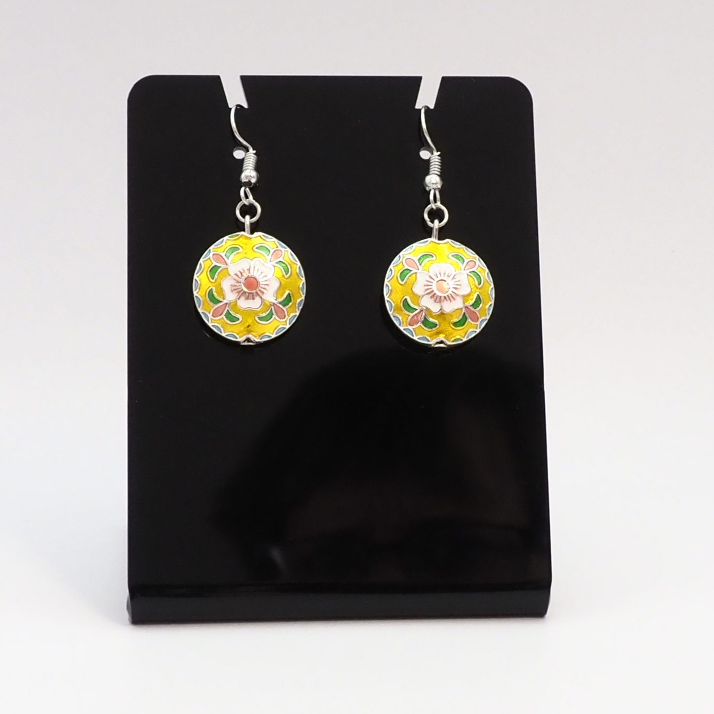 Elegant Cloisonne Earrings