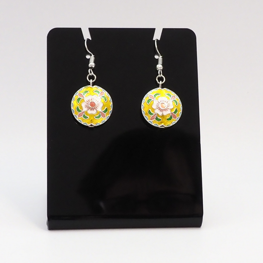 Elegant Cloisonne Earrings