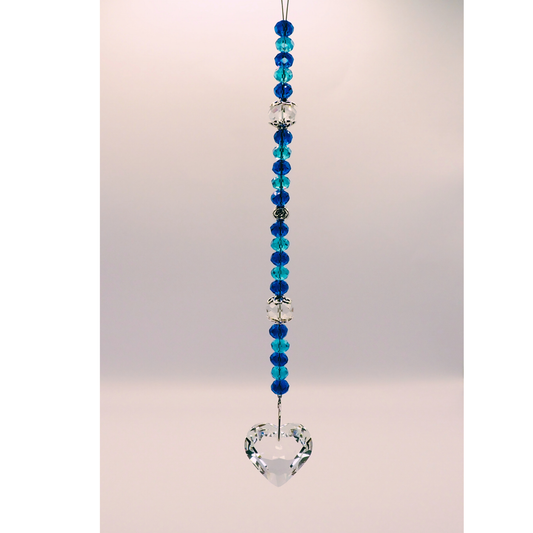 Blue Heart Suncatcher