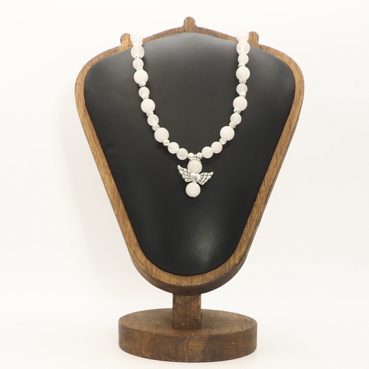 Angel Rose Quartz Necklace